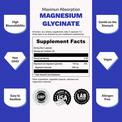 MAGNESIUM GLYCINATE 500MG