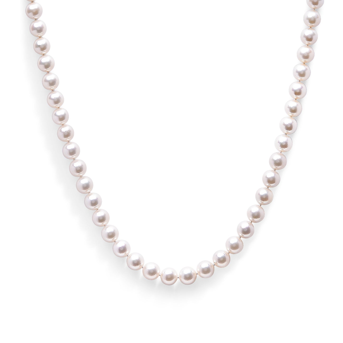 14K Yellow Gold 8.0x8.5mm Akoya Pearl Strand Necklace