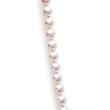 14K Yellow Gold 8.0x8.5mm Akoya Pearl Strand Necklace