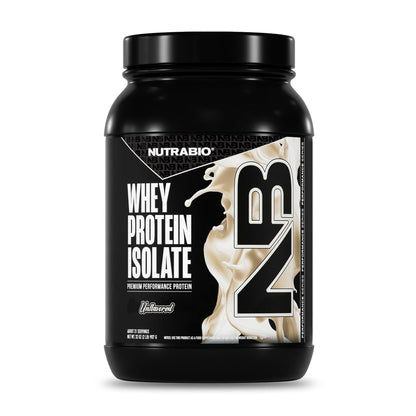 NutraBio 100% Whey Protein Isolate - 2 lb