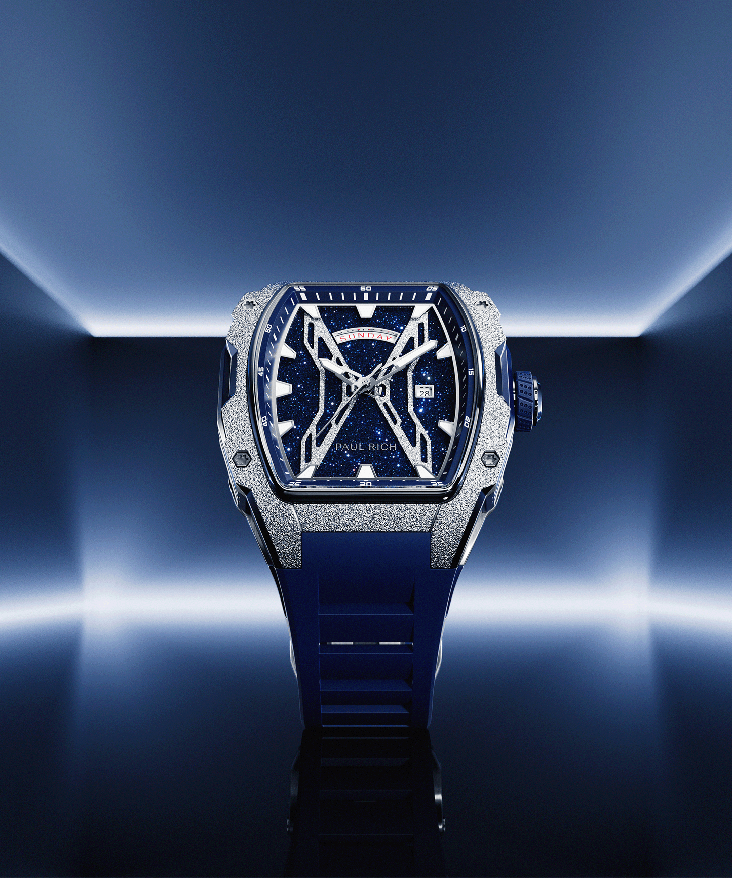 Astro Day & Date Lunar Silver