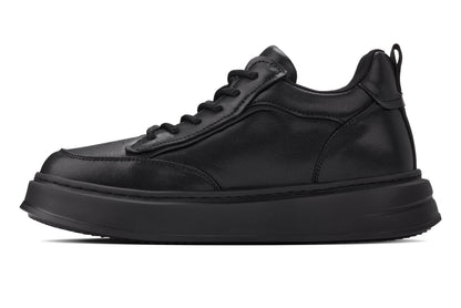 CALTO - Q430 - 2.6 Inches Taller Lightweight (Black/Black Sole) - Chunky Sole Sneakers