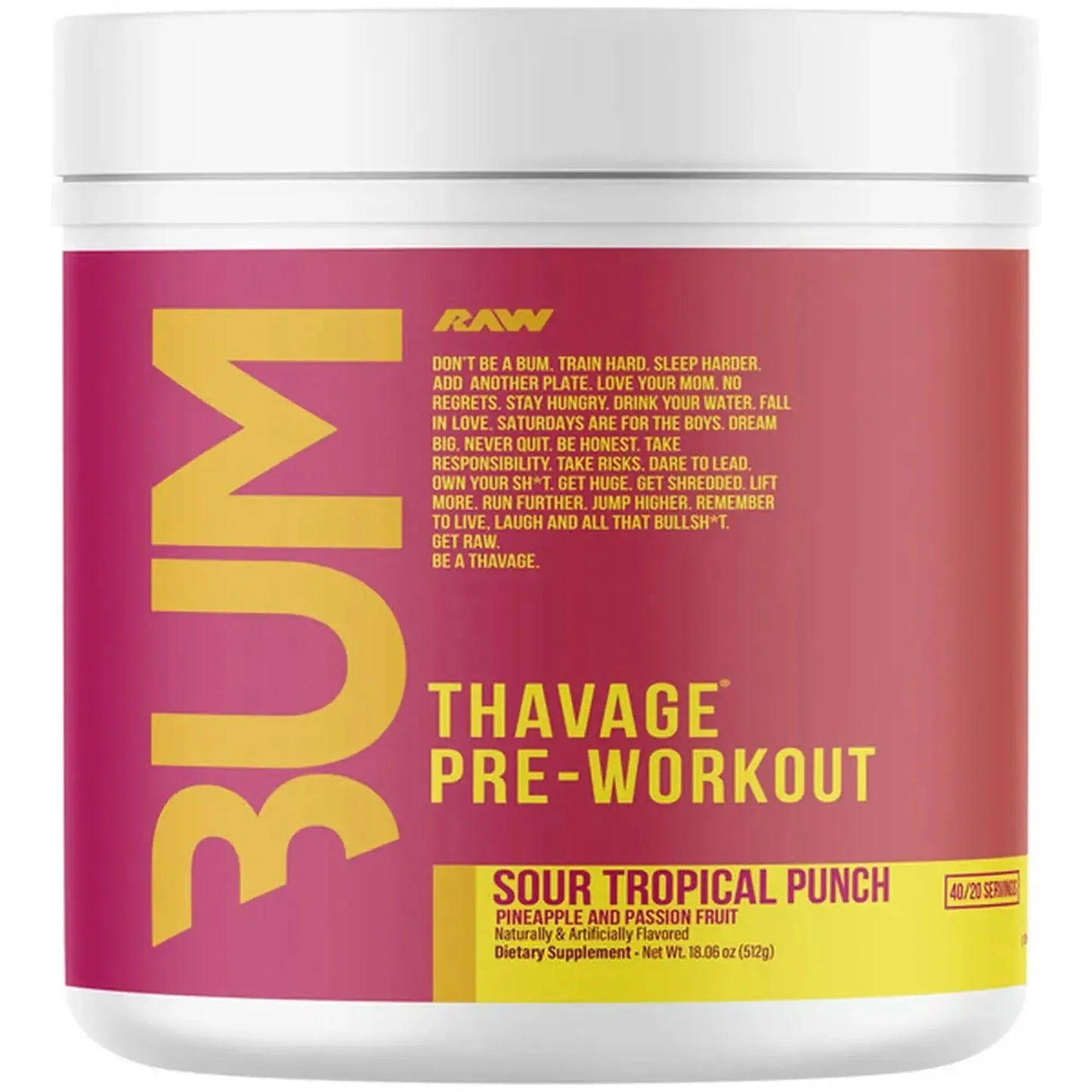 Raw Nutrition CBUM Series Thavage Pre-Workout