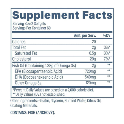 Revive Omega 3 - 120 Capsules