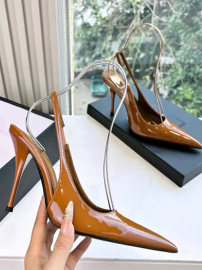 2026 Spring/Summer New Pointed Stiletto Sandals Fashionable and Sexy Party Wedding Women's High Heel Sandals