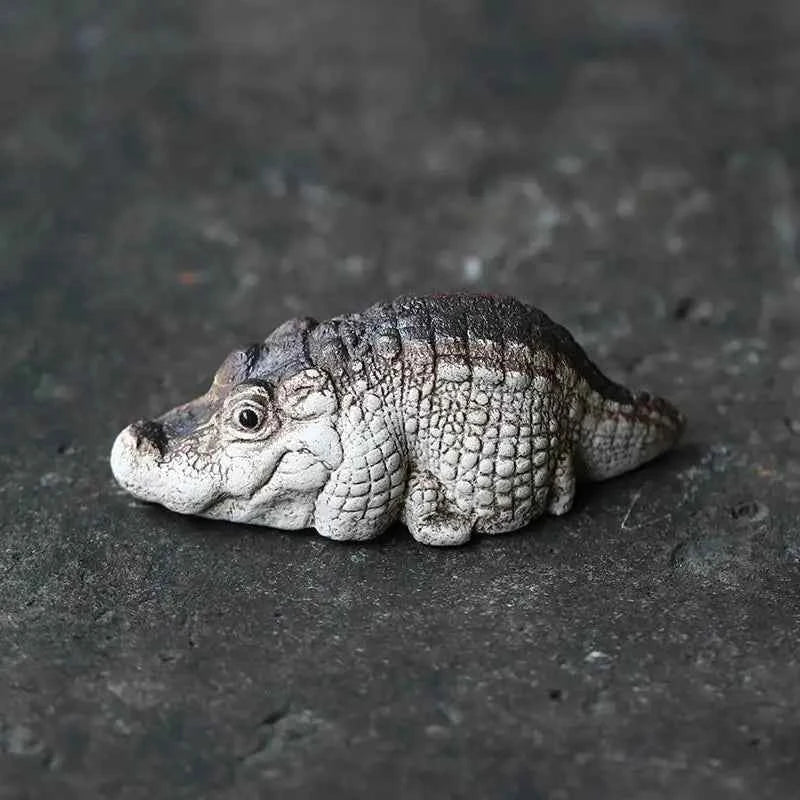 Mini Chubby Crocodile Figurine Realistic Little Gift