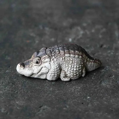 Mini Chubby Crocodile Figurine Realistic Little Gift
