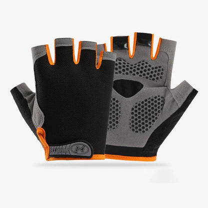 Men Cycling Bicycle Gloves Half Finger Gym Gloves Women Mitten Breathable Anti-slip Glove Fitness Sport Training Gloves