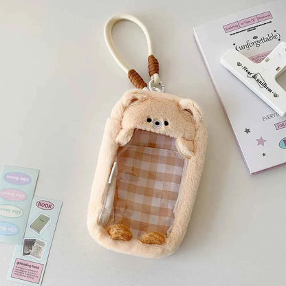 Cartoon Window Storage Bag Handle Walking Handbag Phone Bag
