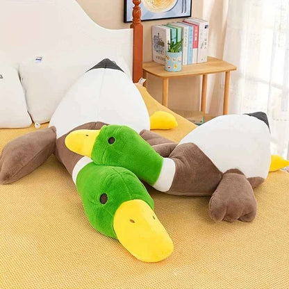 Cute Duck Plush Toy Pillow – Fluffy Soft Goose Stuffed Animal for Sleep & Home Decor