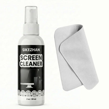 SIKEZHAN Screen Cleaner Kit with Polishing Cloth - Streak-Free Spray for MacBook, iPad, iPhone, Laptop, Monitor & TV (2oz)