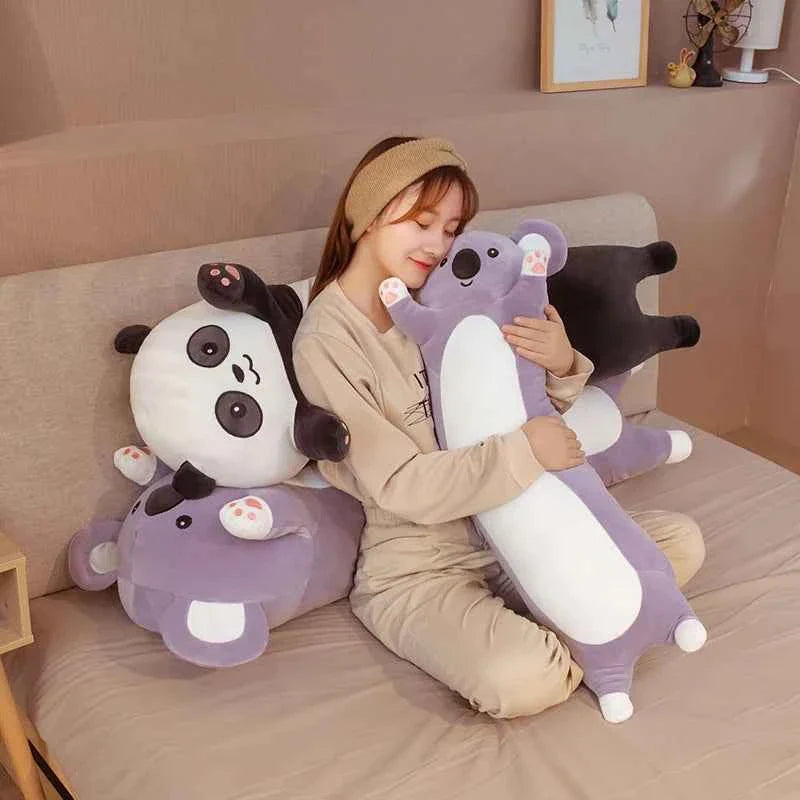 Giant Panda/Koala Plush Toy (19.7-51.2 in) - Cylindrical Bolster Pillow Sleeping Friend