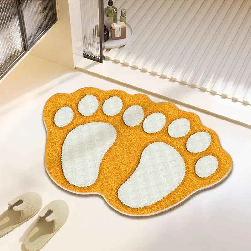 Cute Bear Claw Bathroom Carpet Absorbent Non Slip Foot Mat