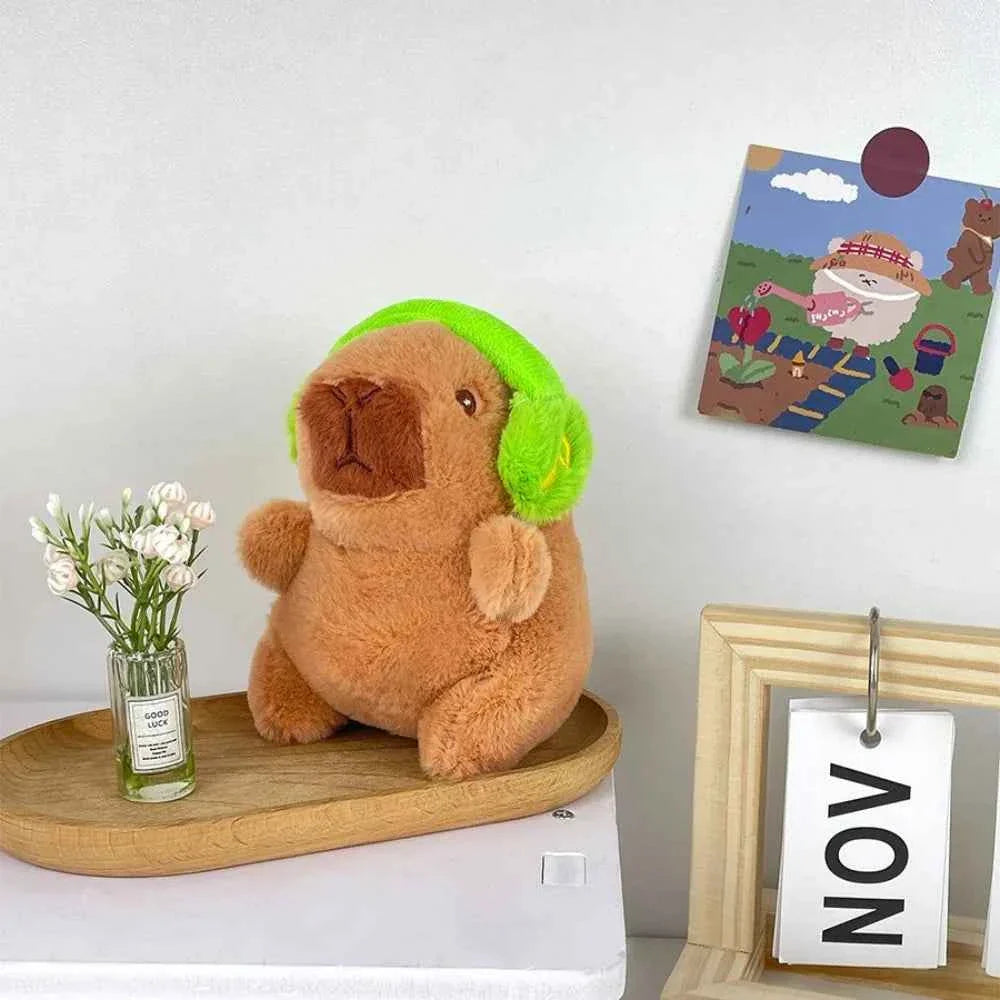 Cute 12cm Capybara Plush Toy: Hoodie, Wings & Keychain/Pendant Gift