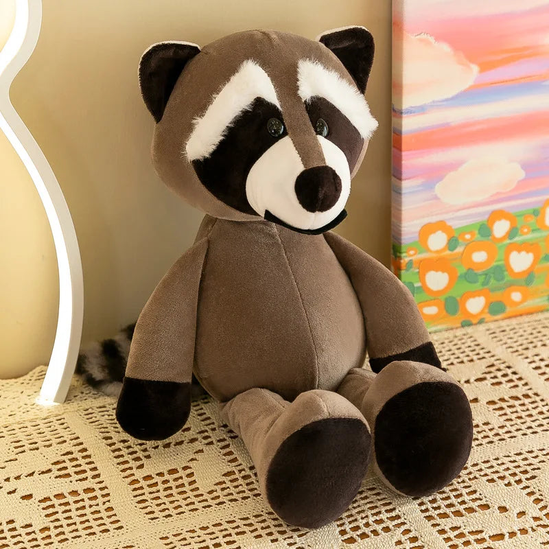 Stuffed Plush Animals Toys Soft Dolls Jungle Lion Elephant Tiger Dog Fox Monkey Deer Children Gift Kawaii Baby Kids Hobbie Toys