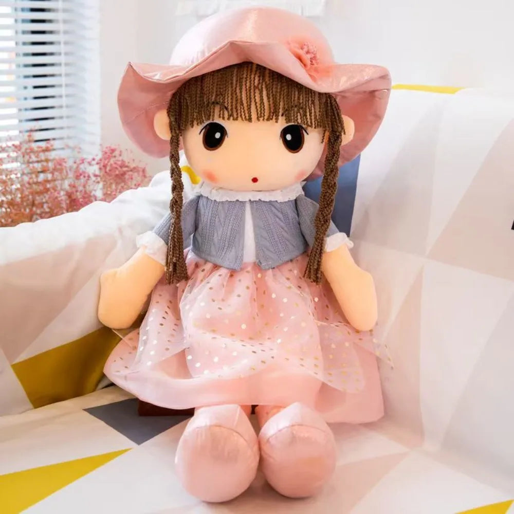 Stuffed Animal Dolls Cartoon Sweetheart Doll Cute Design Rag Doll Style Gril Plush Toy 45CM Soft Girl Stuffed Toys Kids