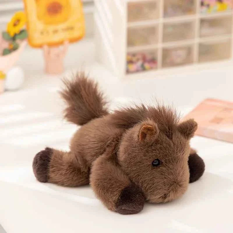 Kawaii Cartoon Plush Wrist Rest Doll (7 in) - Horse, Duck, Cow, Frog Stuffed Animal Office Companion