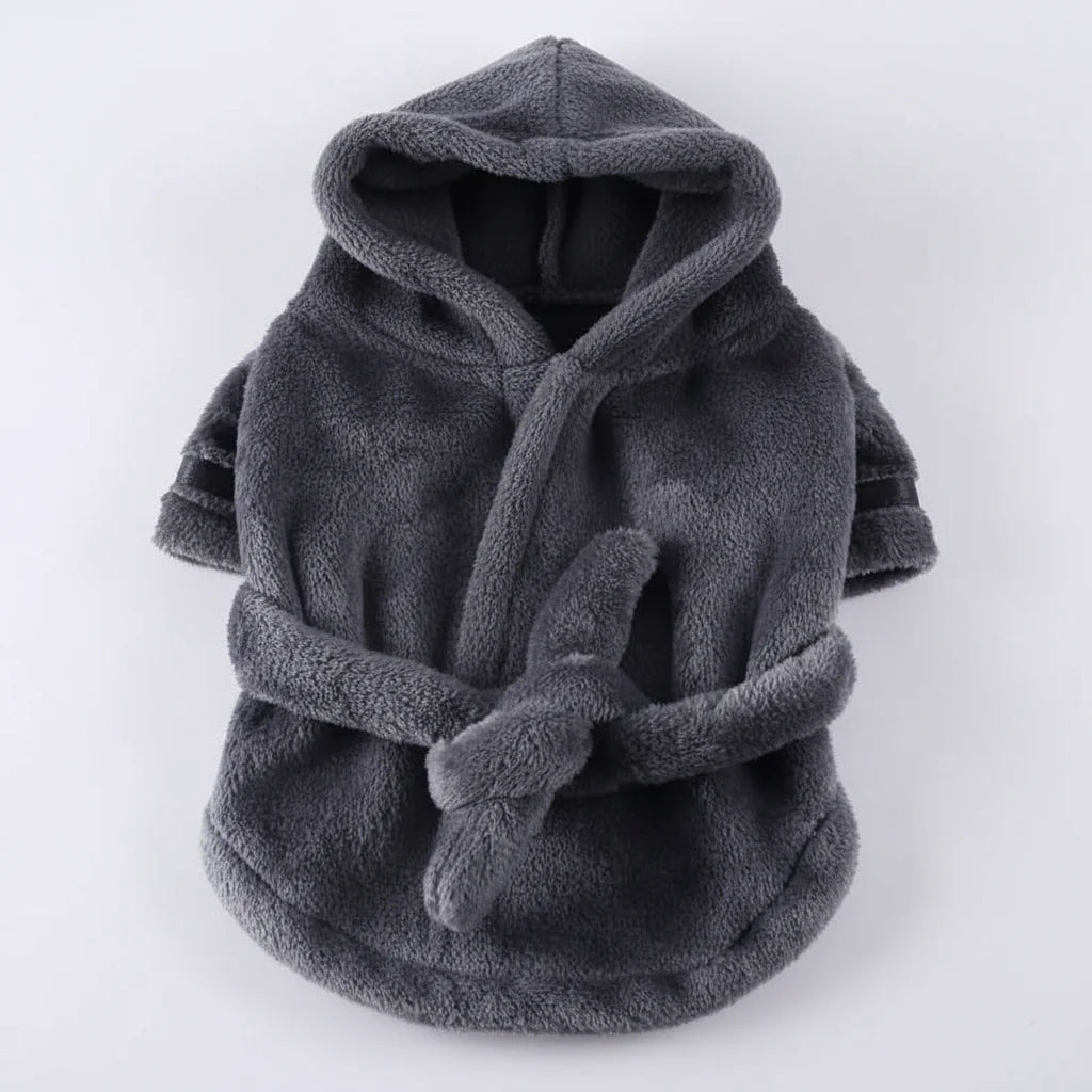 Hooded Pet Dog Bathrobe – Super Absorbent Drying Towel Pajamas