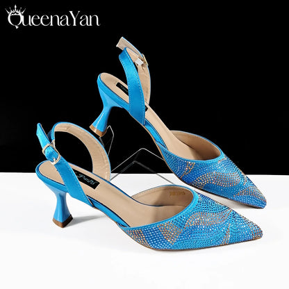 Festive Elegance:High Quality Women's Pumps Fashion Design For Nigeria Wedding Party Ladies Shoes Spot Goods