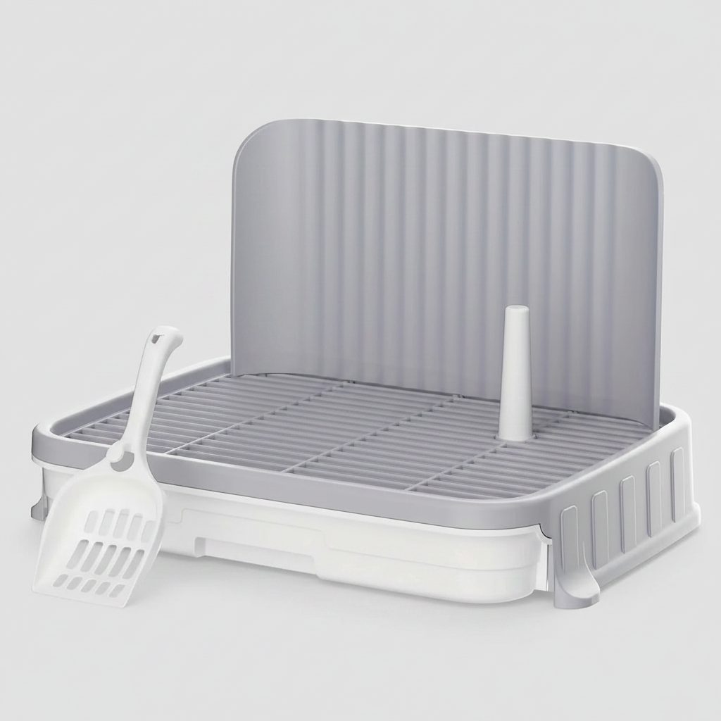 Indoor Dog Potty Training Tray – No Leak Design with High Protection Wall