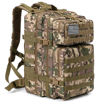 Tactical Backpacks Outdoor 45L Large Capacity Man 3 Days Molle Hking Bags For Outdoor Trekking Camping Backpack