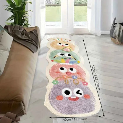 Cute Cartoon Carpet Long Carpet Rug Live Room Bedroom Mat