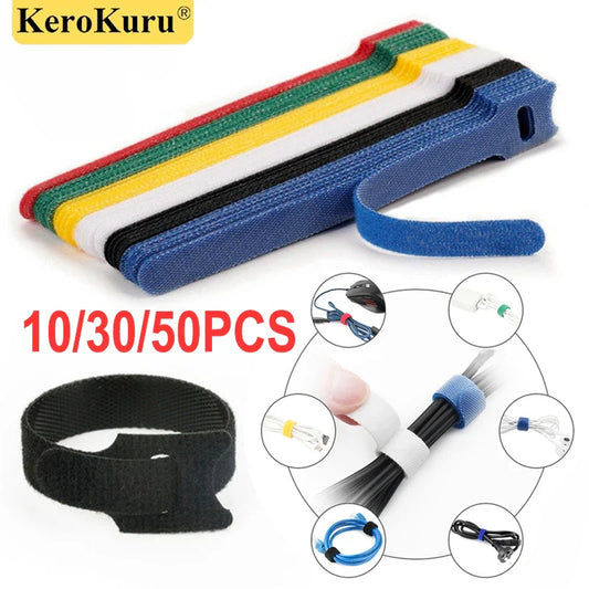 Kerokuru Organizador de cables Gestión de cables Enrollacables Protector de cinta para bridas Accesorios de teléfono organizador cables