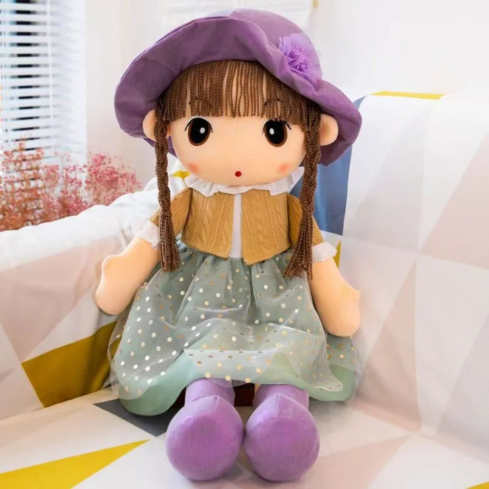 Stuffed Animal Dolls Cartoon Sweetheart Doll Cute Design Rag Doll Style Gril Plush Toy 45CM Soft Girl Stuffed Toys Kids
