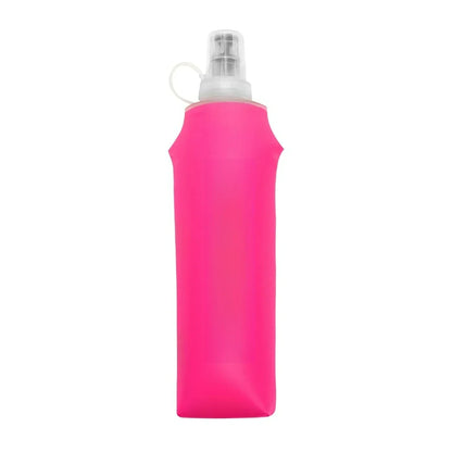 150ml/250ml/500ml Collapsible Silicone Water Bottle with Bite Valve, Outdoor Portable for Running Camping Hiking Travel