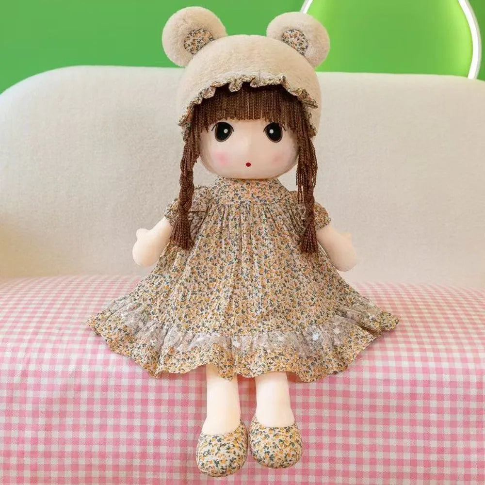 Stuffed Animal Dolls Cartoon Sweetheart Doll Cute Design Rag Doll Style Gril Plush Toy 45CM Soft Girl Stuffed Toys Kids