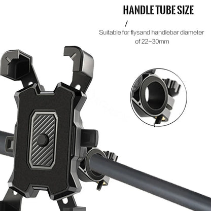 Universal Waterproof Bicycle Phone Holder Adjustable Clamp for Motorcycles Cycling Accessories Bike Rearview Mirror Mount