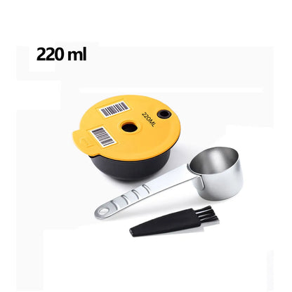 60/180200/220ML Reusable Coffee Capsule Pods for BOSCH-s Machine Tassimo Refillable Filter Pod Silicone Lid Replacement