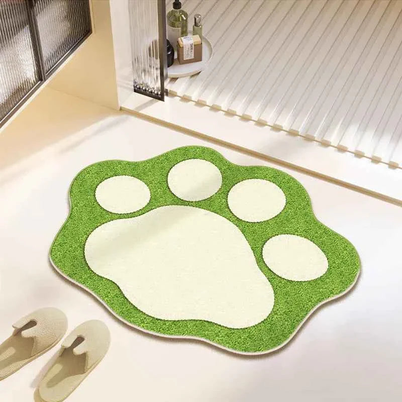 Cute Bear Claw Bathroom Carpet Absorbent Non Slip Foot Mat