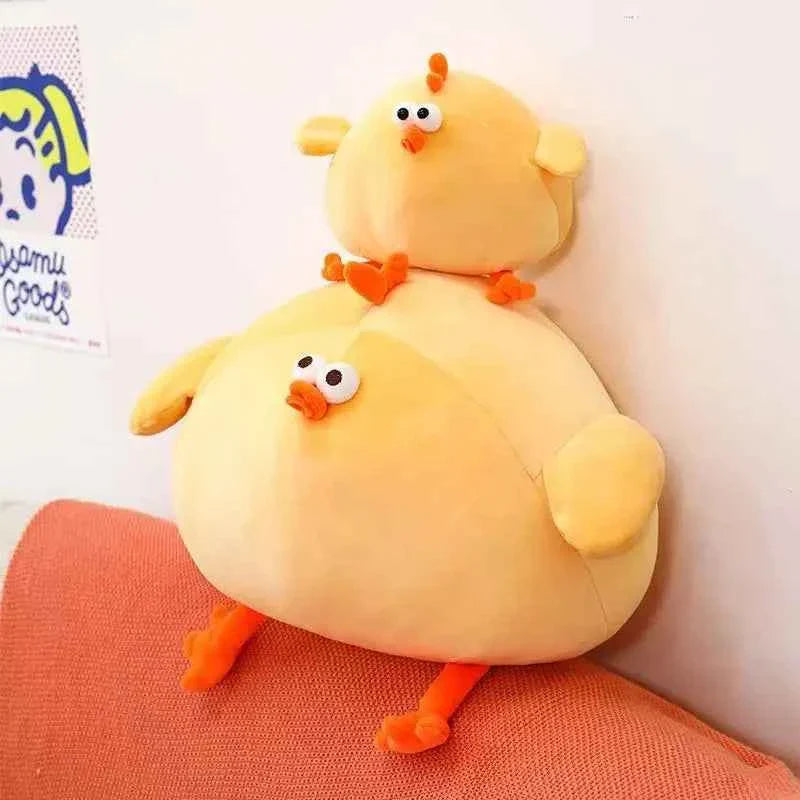 Funny Fat Chicken Plush Toys Pillow Soft Simulation Cute