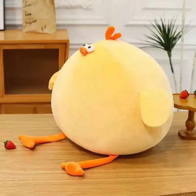 Funny Fat Chicken Plush Toys Pillow Soft Simulation Cute
