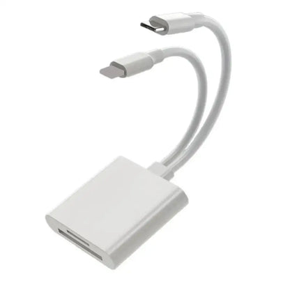 Lightning Type 2 In 1 OTG Card Reader to SD TF Memory Card Adapter For PC Laptop iPhone Multi Smart Cardreader No APP Requires