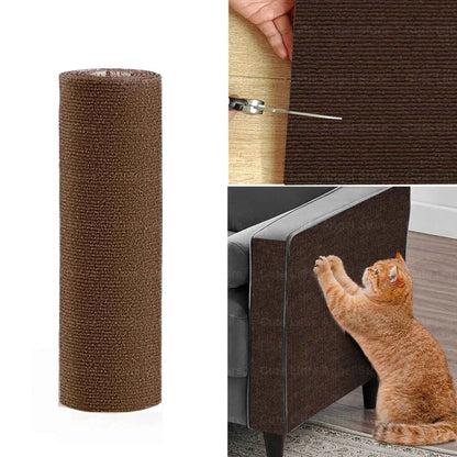 Cat Scratcher Sofa Protector 40x300cm – Self-Adhesive Trimmable Scratch Mat for Furniture Protection