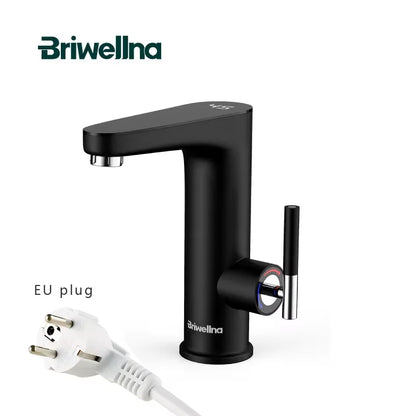 Briwellna Electric Water Heater Hot Water Faucet 2 in 1 Basin Tap Tankless Geyser 220V Instant Water Heater Faucet For Home