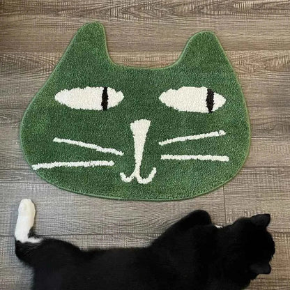 Alien Cute Cartoon Cat Floor Mat Bathroom Absorbent Mat