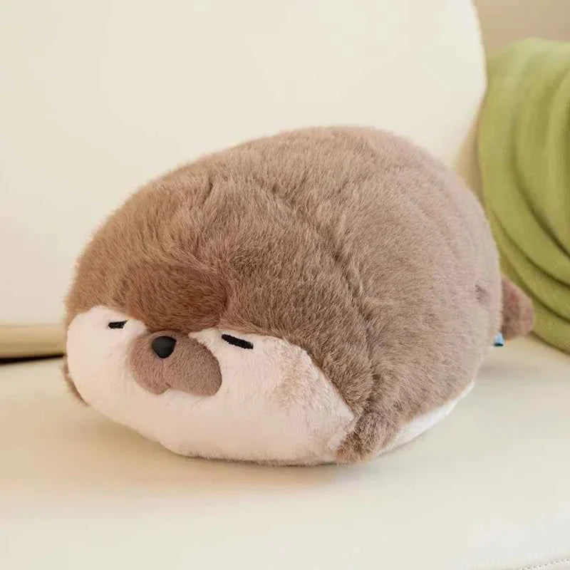 Cute Sea Otter/Blue Seal Plush Pillow (15.0/26.4 in) - Soft Sea Animal Doll Gift