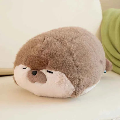 Cute Sea Otter/Blue Seal Plush Pillow (15.0/26.4 in) - Soft Sea Animal Doll Gift