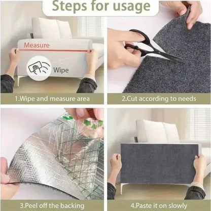 Cat Scratcher Sofa Protector 40x300cm – Self-Adhesive Trimmable Scratch Mat for Furniture Protection