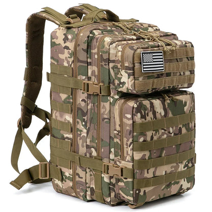 Outdoor Tactical Backpacks 45L Large Capacity Man 3 Days Molle Assault Bags For Outdoor Trekking Camping Backpack