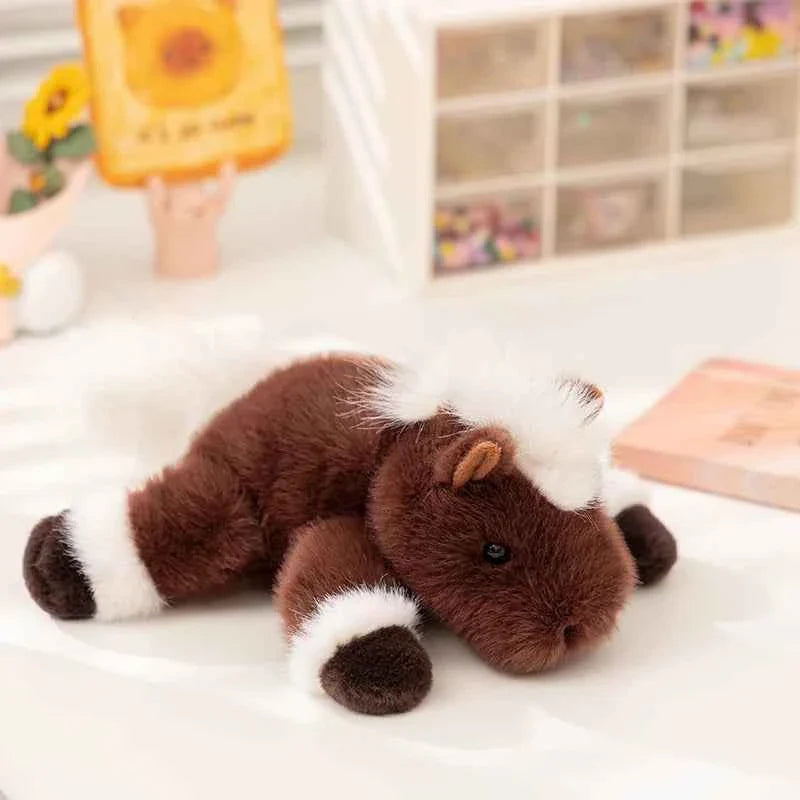 Kawaii Cartoon Plush Wrist Rest Doll (7 in) - Horse, Duck, Cow, Frog Stuffed Animal Office Companion
