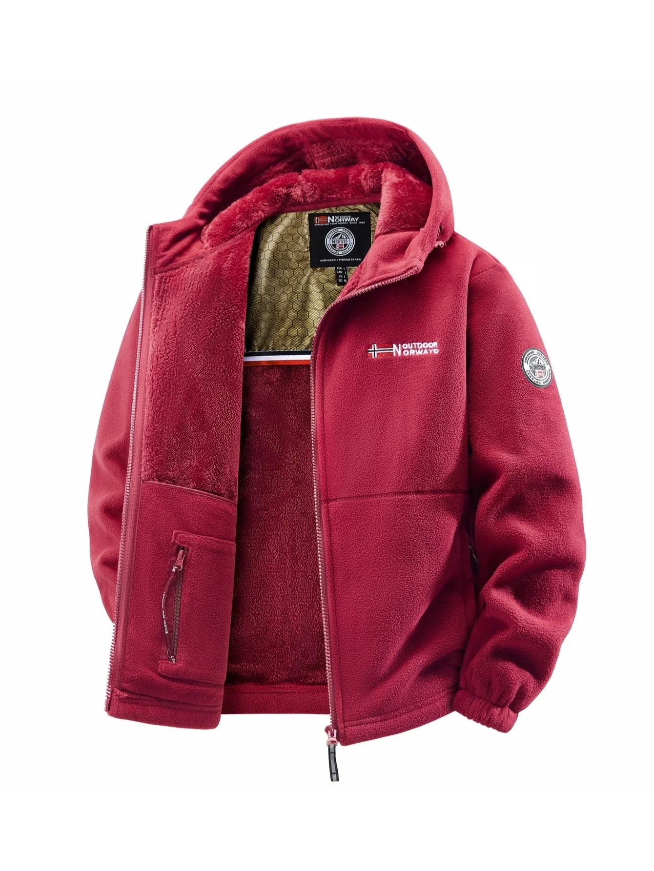 Men's Autumn and Winter Outdoor Hooded Jacket, Suitable for Daily Wear at Home, for Travel, Parties, Commuting, Outdoor Fashion Versatile, Enhances Temperament, Streetwear, Travel Wear.