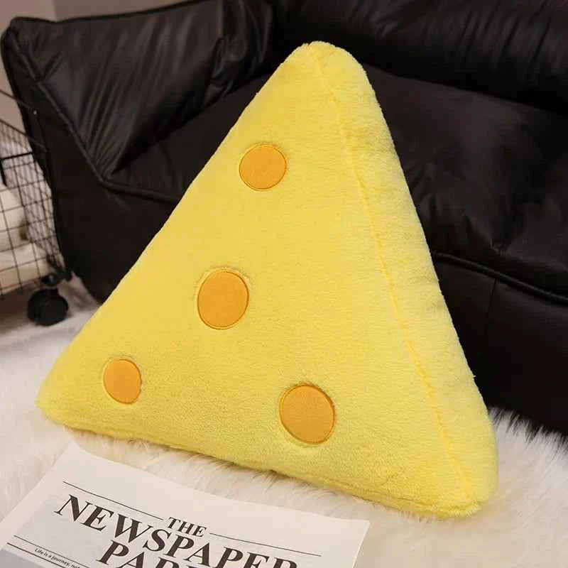 Kawaii French Baguette Plush Pillow - Cute Cheese Stuffed Doll Room Decor Gift