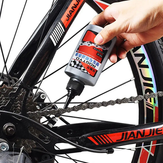 Lubricante para cadena de bicicleta de 100 ml, aceite especial para MTB de clima seco, accesorios de mantenimiento diario para horquilla, volante y ciclismo de carrera