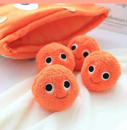 Cheesy Puffs Plush Toy Set (6–9pcs) – Cute Snack Stuffed Pillows Soft Gift for Kids