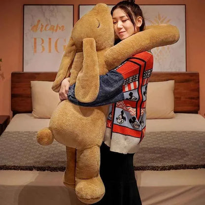 Giant Huggable Long Ears Bunny Plush Toy (35.4/47.2 in) - Soft Rabbit Stuffed Pillow Gift