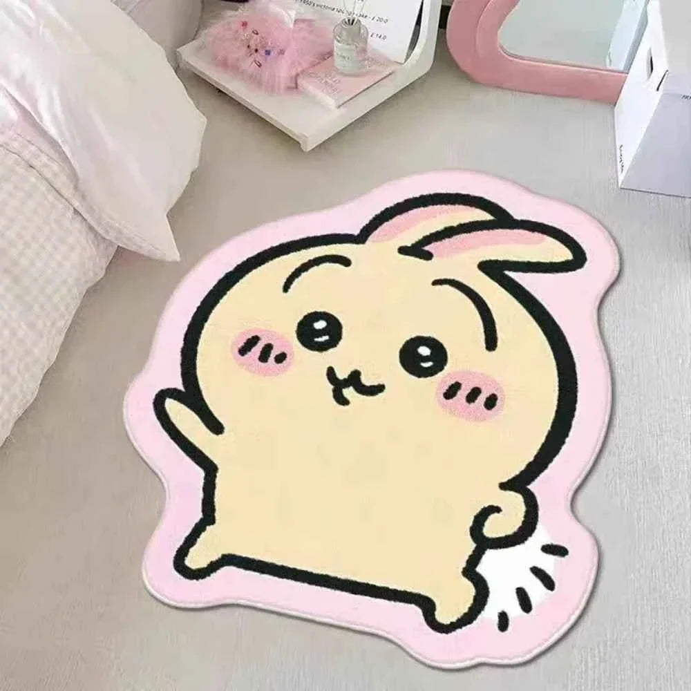 Chiikawa Hachiware Usagi Plush Area Rug - Non-Slip